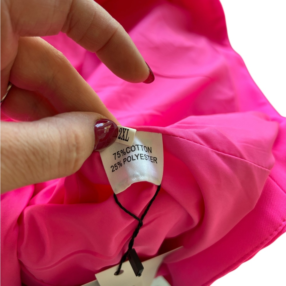 Catchall Jacqueline Bright Pink Bow Mini Dress - Picture 7 of 8